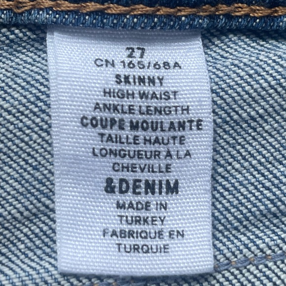 & Denim - H&M pre- loved 27 Skinny High waist Ankle length - Picture 3 of 4